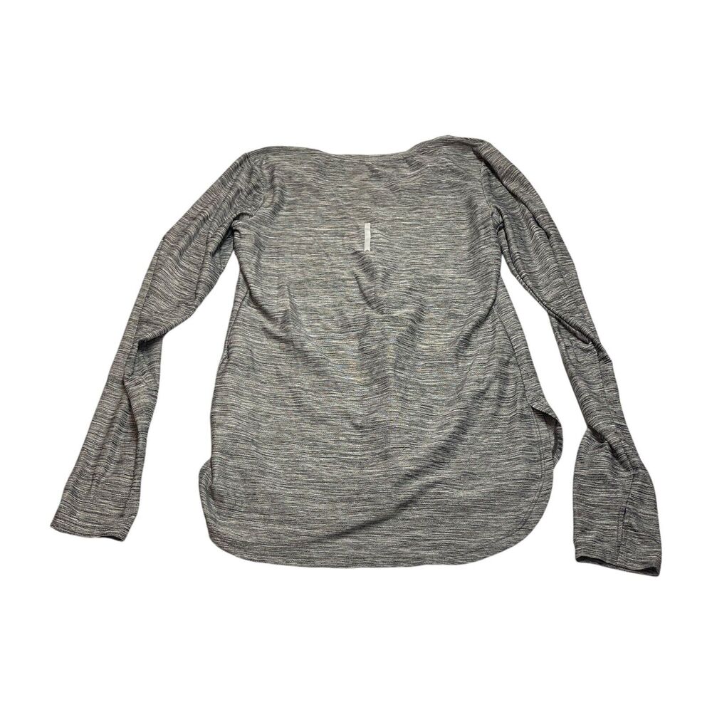 Reebok Athletic T-Shirt Women's XS Heather Gray Long Sleeve Round Neck Running - Picture 2 of 6